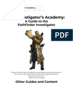 The Investigator's Academy - A Guide To The Pathfinder Investigator