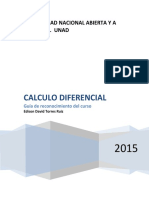 Calculo Diferencial: Universidad Nacional Abierta Y A Distancia. Unad