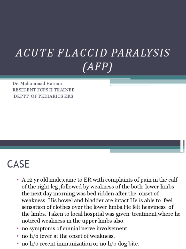 What Causes Flaccid Paralysis (Afp)? – HNPOMS