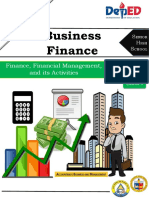 Business Finance: Finance, Financial Management, and Its Activities