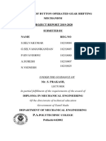 Fabrication of Button Operated Gear Shifting Mechanism PROJECT REPORT 2019-2020