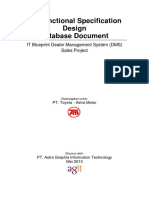 FSD IT Blueprint (DMS) Sales Project - Database Document