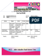 INSTRUCTIONAL SUPERVISORY PLAN