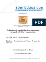 2005 Cabrera Rodríguez - Capacitación y Su Impacto en El Desempeño