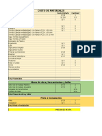 Presupuesto Mueble de Melamine