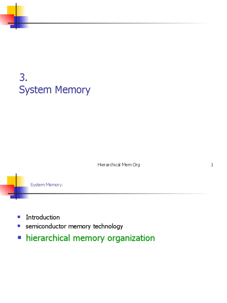 Hierarchical Memory Organization Overview | PDF | Cpu Cache | Cache ...