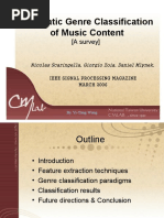 Automatic Genre Classification of Music Content: (A Survey)