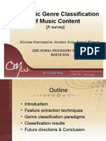Automatic Genre Classification of Music Content: (A Survey)