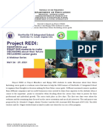 Narrative Report On Project Redi Day 1 and 2