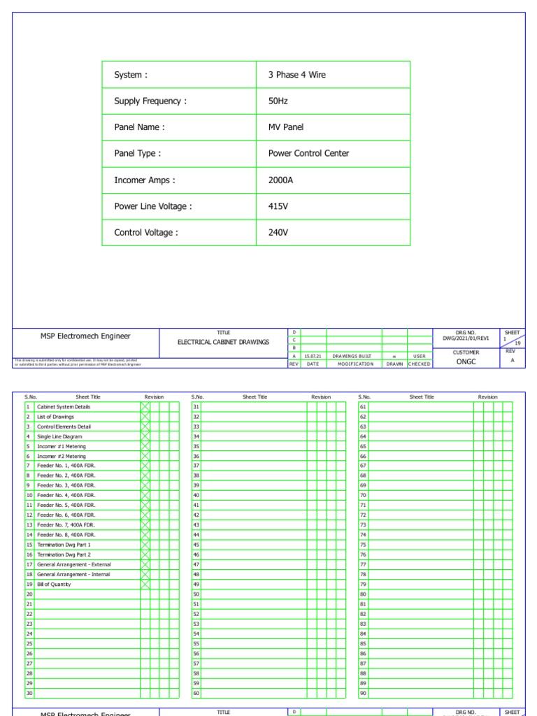 System: 3 Phase 4 Wire: MSP Electromech Engineer | PDF | Components ...