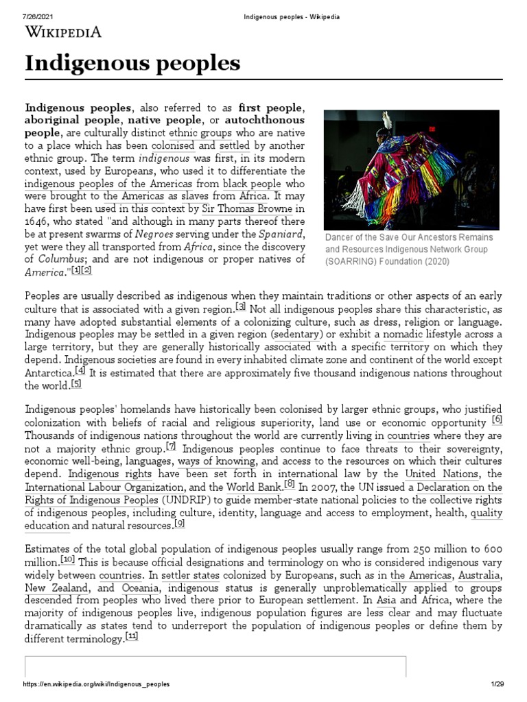 Indigenous Peoples | PDF | Indigenous Peoples | Indigenous Peoples Of ...