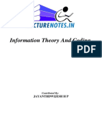 Information Theory and Coding by Jayanthdwijesh H P 7c5f55