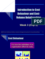 Week3 Lecture - Introduction To Cost Behaviour CVP Relationships