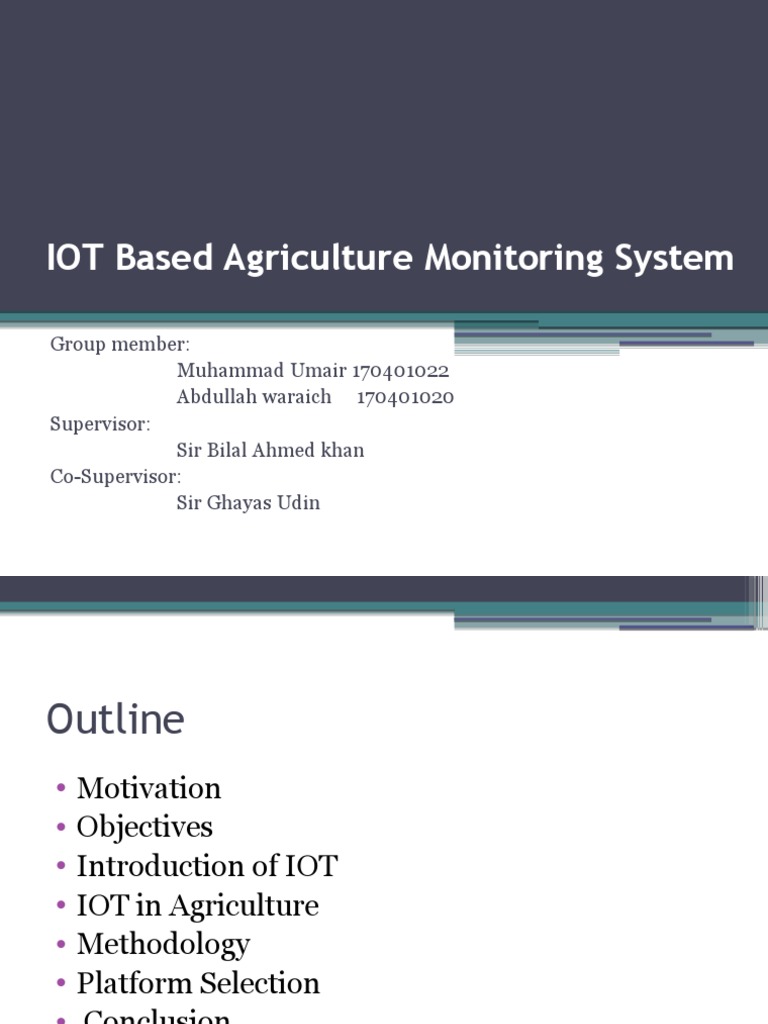 IoT Agriculture Monitoring System Guide | PDF | Internet Of Things ...