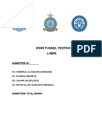 Lab - 6 Wind Tunnel Testing