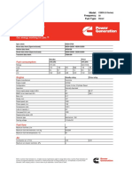 Generator Set Data Sheet: Fuel Consumption