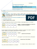 5ta Ficha de Trabajo - Magnitudes Directamente Proporcional