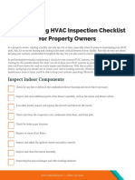 Money-Saving HVAC Inspection Checklist For Property Owners: Inspect Indoor Components