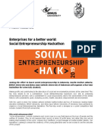 Press Release: Why Social Entrepreneurship?