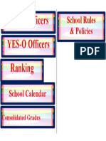 School Rules & Policies: NDEP Officers YES-O Officers