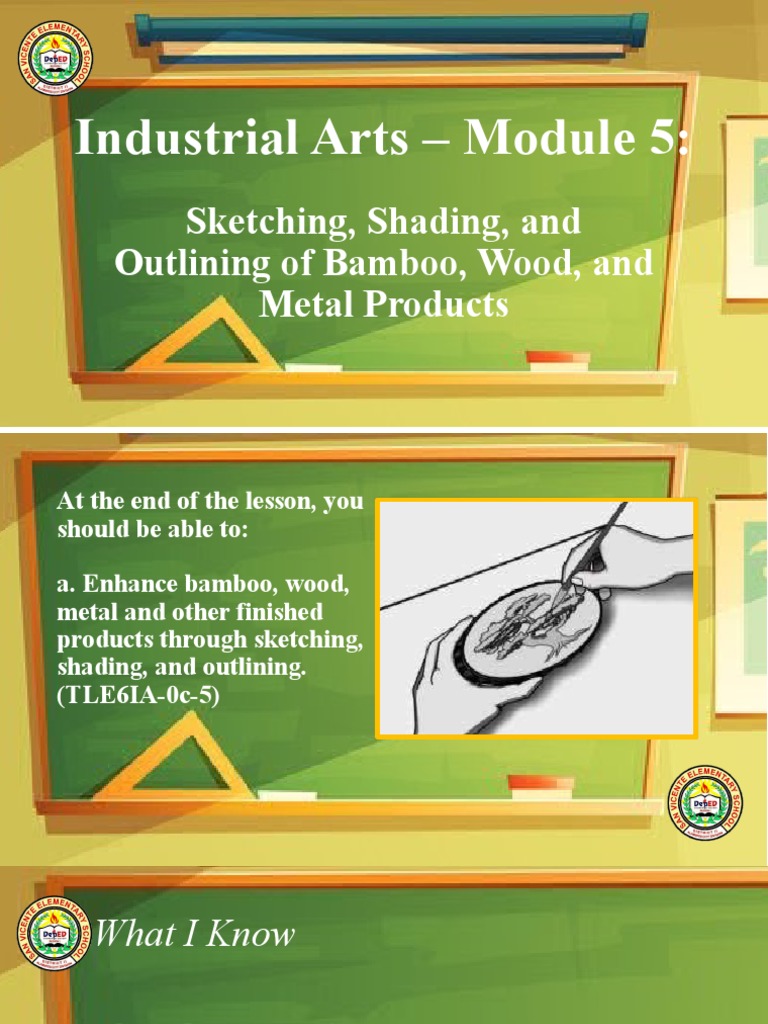 Industrial Arts Module 5 Lesson Explainer PDF Drawing
