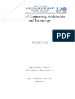 College of Engineering, Architecture and Technology: Appendices