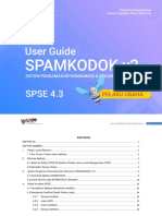 User Guide SPSE 4.3 (Spamkodok v2) User Pelaku Usaha 5 Desember 2018