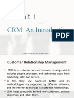 Unit 1: CRM: An Introduction