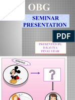 Seminar Presentation: Presented By: D.Kaviya Final Year