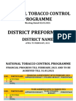 National Tobacco Control Programme Meeting Highlights