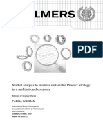 Market Analysis To Enable A Sustainable Product Strategy in A Multinational Company