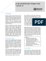 Sumber Penyediaan Dan Pendistribusian Oksigen Untuk Fasilitas Perawatan Covid 19