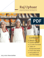 Raj Uphaar Newsletter July '21
