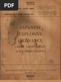 TM 9-1985-5 Japanese Explosive Ordnance Chapter 4 - Army Ammunition
