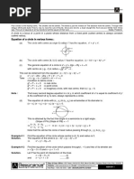 Equation of A Circle in Various Forms