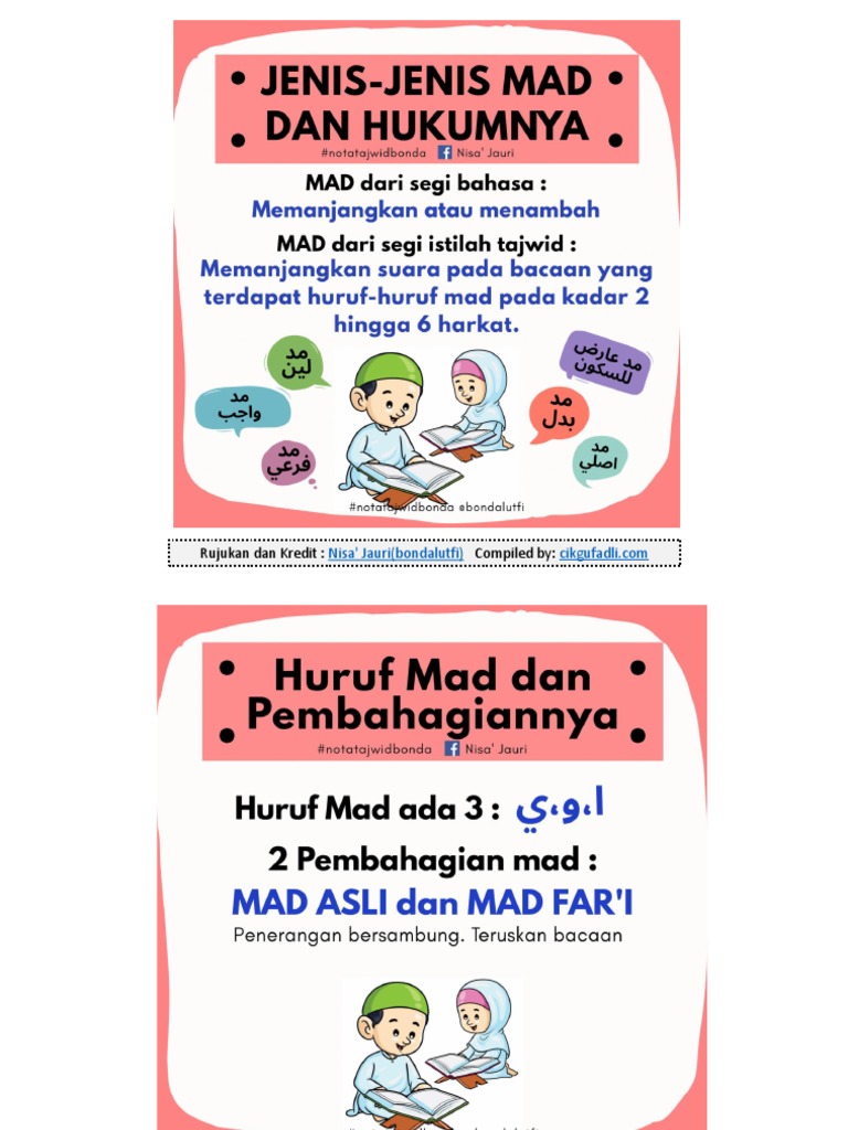 Nota Tajwid Bonda Tajuk Mad Pdf