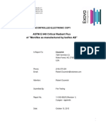 ASTM E 648 Critical Radiant Flux of "Moniflex As Manufactured by Isoflex AB"