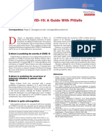 D Dimer in COVID 19 A Guide With Pitfalls.3