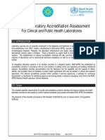 Assessment Checklist For Laboratory Accreditation