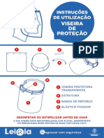 Instruções de utilização viseira proteção