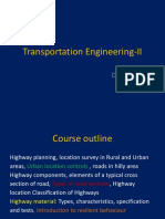 Transportation Engineering-II Course Outline