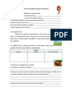 Ficha de Revisões de Língua Portuguesa II