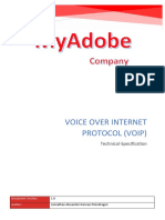 Voice Over Internet Protocol (Voip) : Technical-Specification