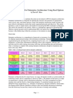 Optimizing The ROI of Enterprise Architecture Using Real Options