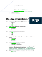 Blood & Immunology Mcqs