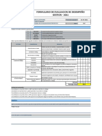 Formulario de Evaluacion de Desempeño