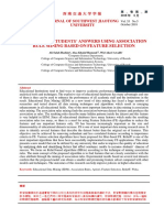 Analyzing Students' Answers Using Association Rule Mining Based ON Feature Selection