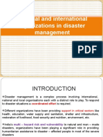 Role of International Agnecies in Disaster Management