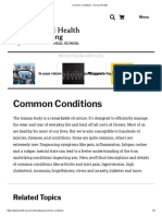 Common Conditions - Harvard Health