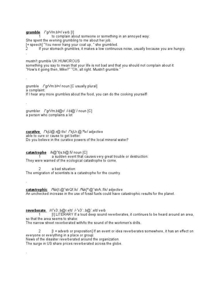 Understanding Common English Verbs | PDF